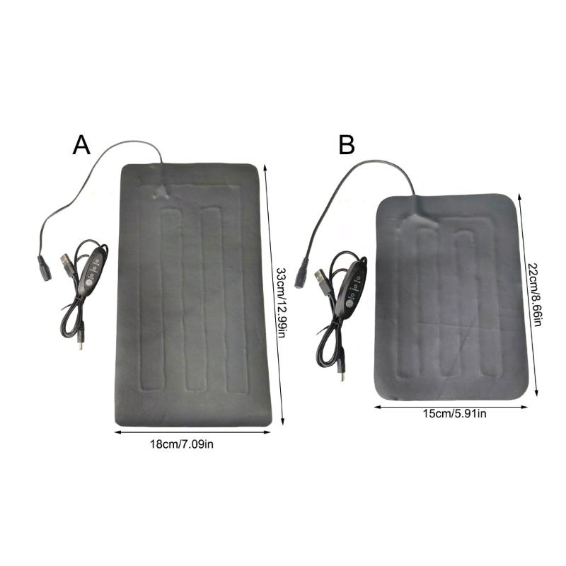 Portable Waterproof Seedling Heat Mats 3 Heat Level USB Powered for Indoor Plant and Reptiles Habitat Maintenance