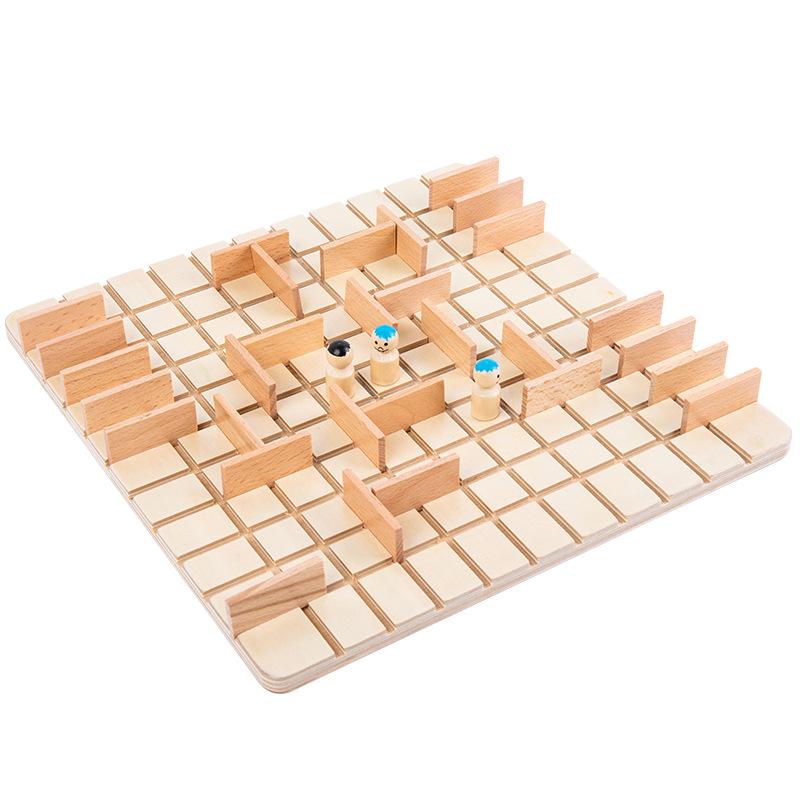 Children's Educational Strategy Chess Game - Wooden Logic and Intelligence Table Toy
