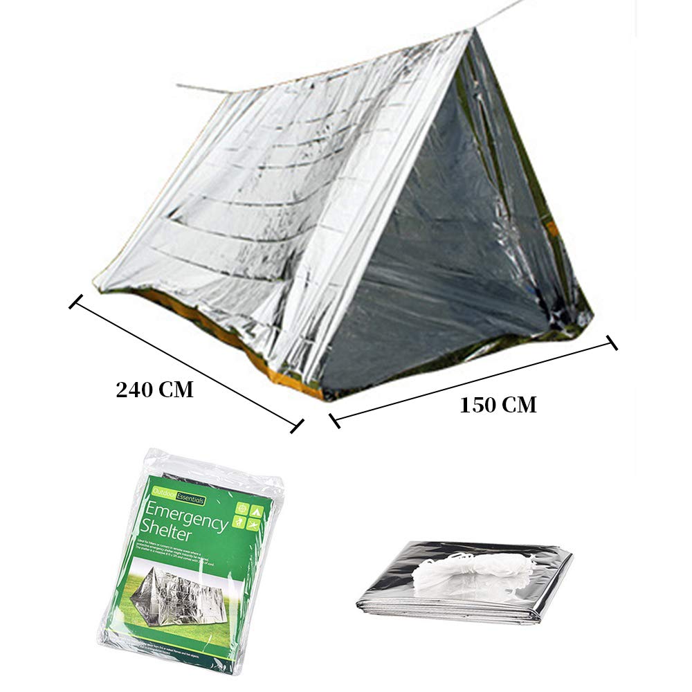 Emergency Disaster Prevention Disaster Evacuation Measures Emergency Heat Sheet Tent Poncho Tarp Sleeping Bag Set Bivi Raincoat Outdoor Disaster