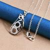 925 Sterling Silver 16-30 Inch Exquisite Water Droplet Hollow Pendant Necklace, Women's Wedding Fashion Gift Accessory Jewelry