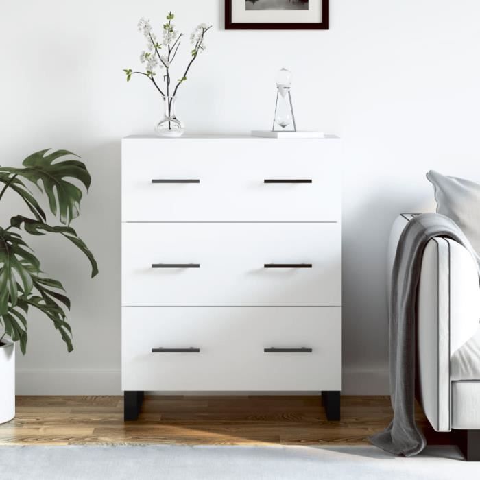 VidaXL White Buffet 69.5x34x90 Cm Engineered Wood 827876
