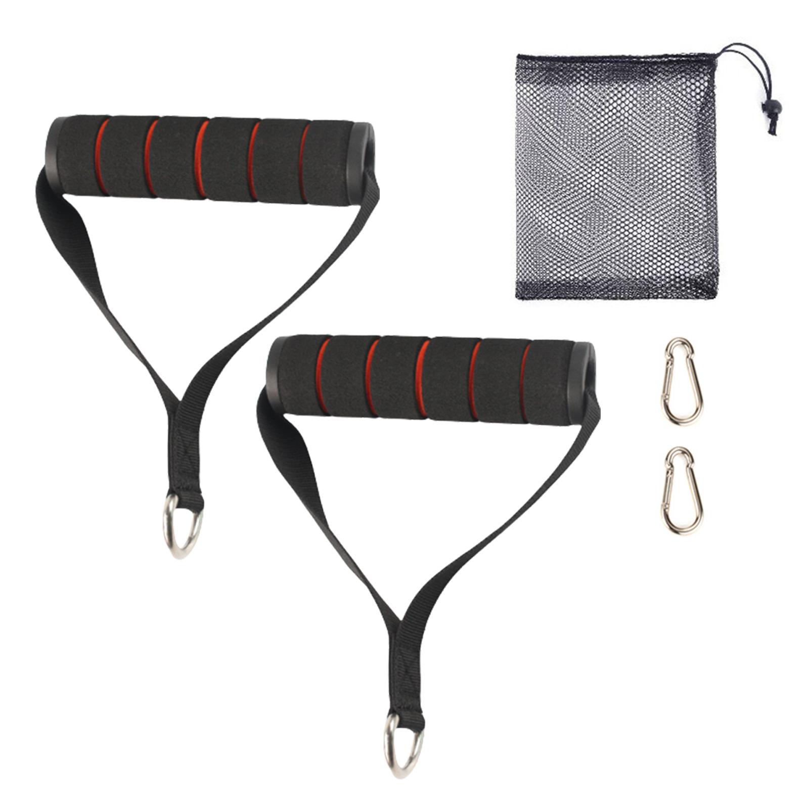 

Resistance Bands Handle Handle For Fitness Workout Band Exercise Strength Training Gym Cable Attachment with Carabiner