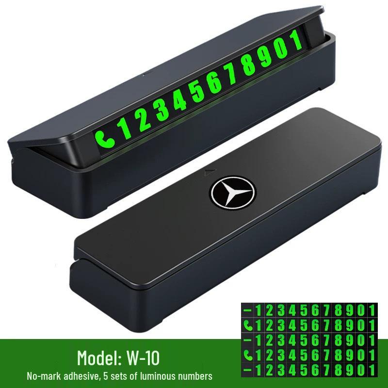 Luminous Temporary Car Phone Number Plate and Interior Decor