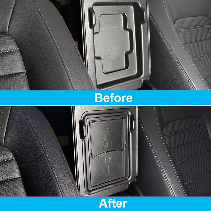 Armrest Storage Box for Honda CR-V 2023 2024,Center Console Organizer Tray with Sliding Cover,Interior Accessories Car Secondary Storage