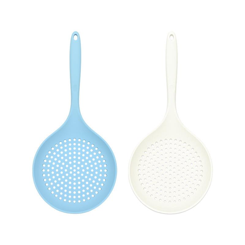 1 ks silikonové sítko na potraviny, lžíce, odvodňovací zařízení, kreativní vaření, špachtle, velký cedník na polévku, domácí kuchyňské nářadí