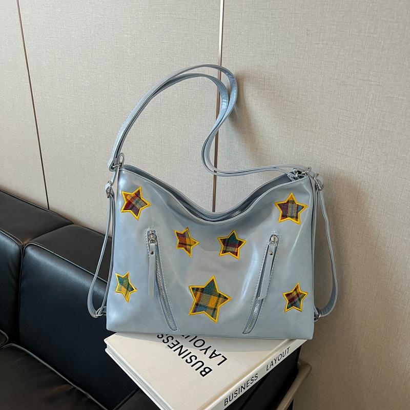 Nowa casualowa torba o dużej pojemności, modna damska torba na plecy z podwójnym ramieniem, wielofunkcyjna torba na jedno ramię, crossbody, torba tote