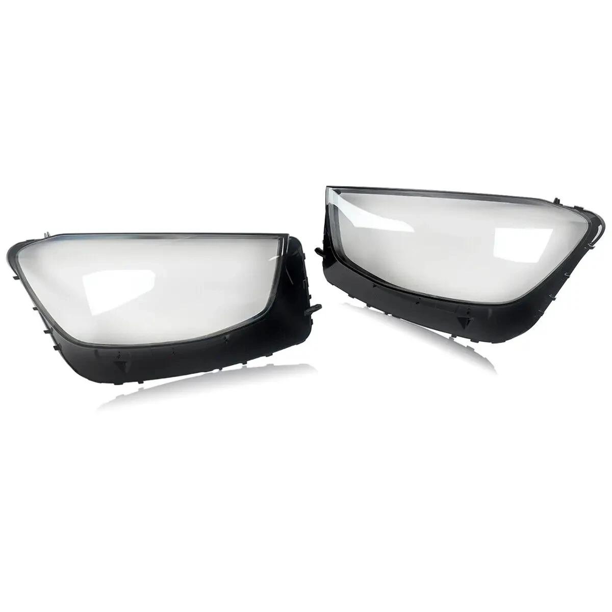 Pair Headlight Lens Headlamp Cover For 2019-UP Mercedes-Benz GLC W253 X253 C253 left and right