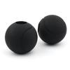 2PCS 24-32mm Motorcycle Bumper Guard Blocks Anti-drop Protector Black Rubber