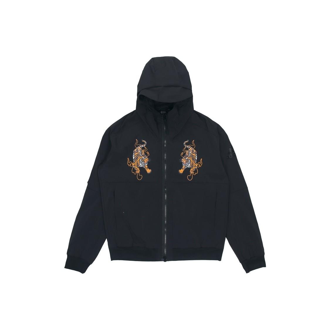 

adidas Twin Tiger Pattern Zipper Hoodie Jacket Men s Black M