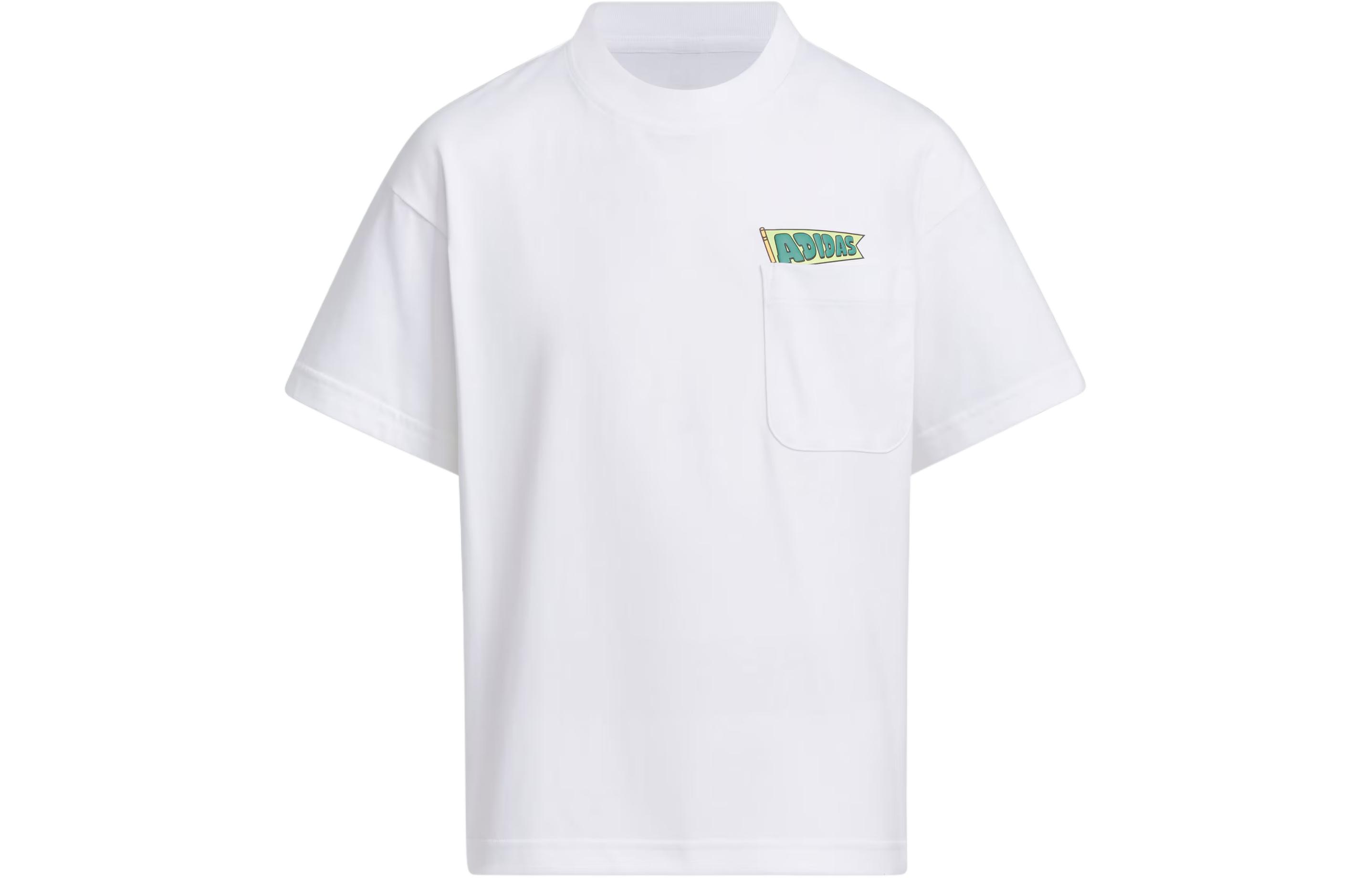Adidas Grade School T Shirts Crew Neck Moderate JF3858 140