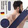Esfoliante de Costas com Cabo Longo para Homem - Toalha de Banho com Textura Dupla e Pegador Ergonômico, Material Durável de Poliéster e Esponja