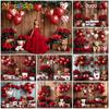 Mocsicka Valentine's Day Photo Backdrop Red Rose Love Balloons Flowers Bear Wallpaper Decorations Girl Woman Wedding Backgrounds