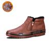 Autumn Leather Casual Sneakers Men Fashion Yellow Mens High Top Shoes Leather Moccasins Comfortable Loafers Shoes For Men 2024