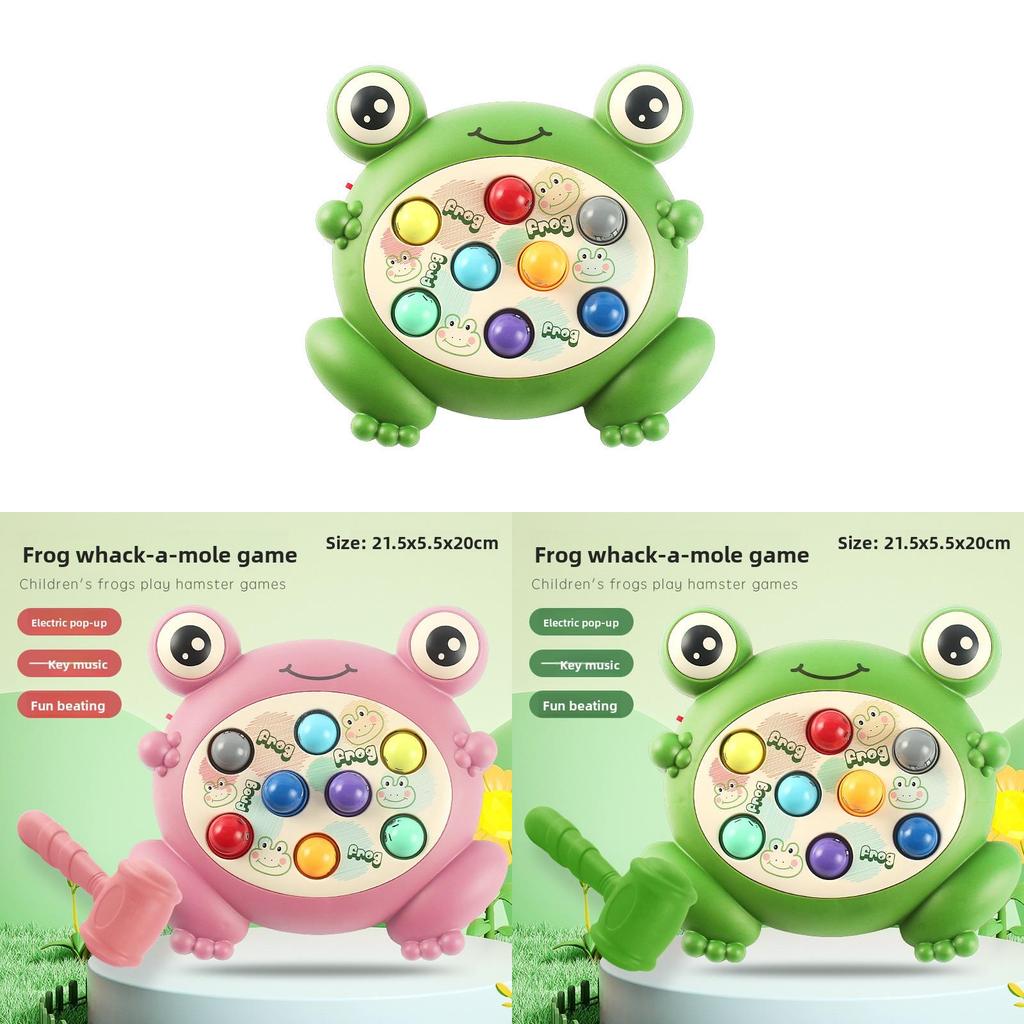 Frog Whackamole Game For Kids Interactive Educational Toy With Music And Lights