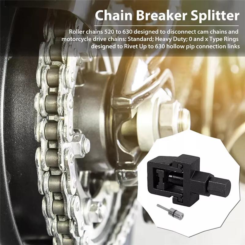 Motorcycle Chain Breaker Riveting Tool DID Style Heavy Duty Motorcycle Bike Chain Breaker Splitter & Link Riveter Tool