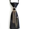 Unisex Pearl Tassel No-Knot Bow Tie Shirt - Casual Fashion Trend