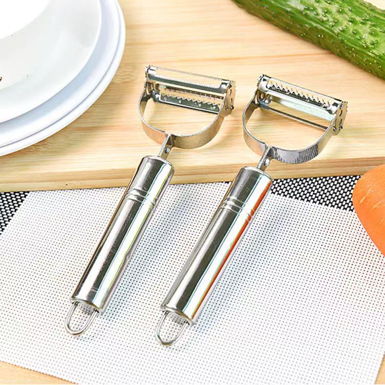 Stainless Steel Double-Headed Smiley Face Peeler & Grater