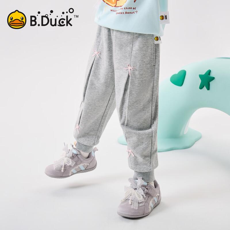 B.Duck Girls' Bowknot Casual Long Pants