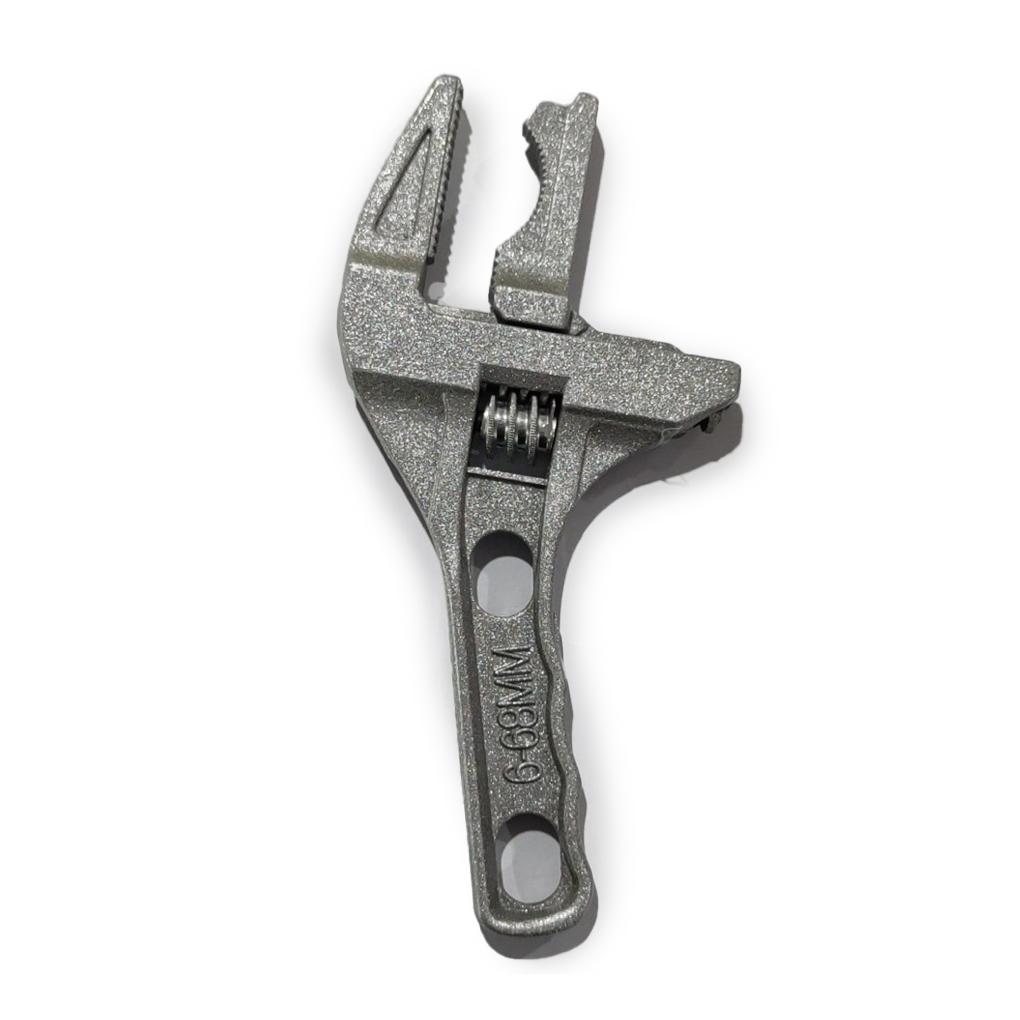 

Сантехнический ключ для ванной комнаты с короткой ручкой, большой гаечный ключ для ремонта раковины, многофункциональный кран, ручной инструмент для труб серебряный