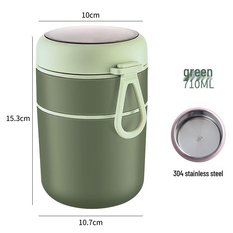 Stainless Steel Insulated Soup and Cereal Cup - Portable Meal Replacement Pot