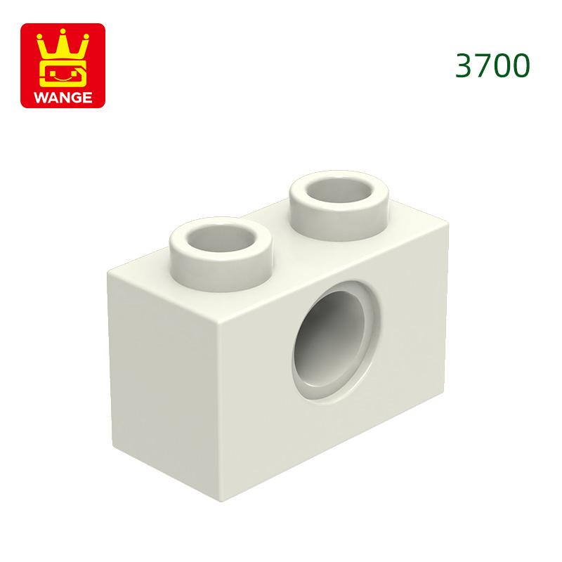 125Pcs/lot 3700 1x2 1 Hole Constructing Blocks MOC DIY Accessories Compatible With Bricks Children Toys Gift Box