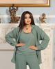 Ensemble 3 Pièces Automne Moyen-Orient 2024: Chemise à manches longues, Gilet et Pantalon pour le trajet domicile-travail.