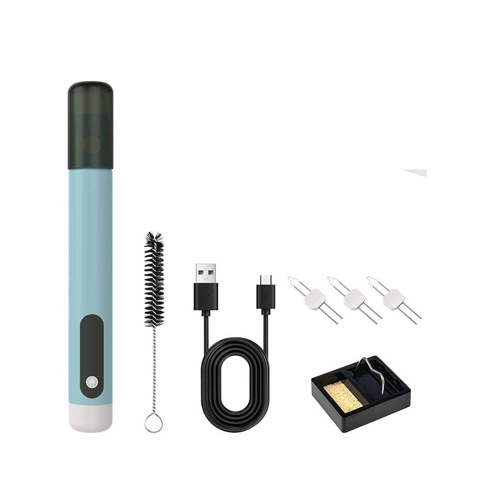 Cordless Wireless Cautery Pen Fast Heating 560-600 Celsius Hot Line Pen USB Powered USB Soldering Iron Kit