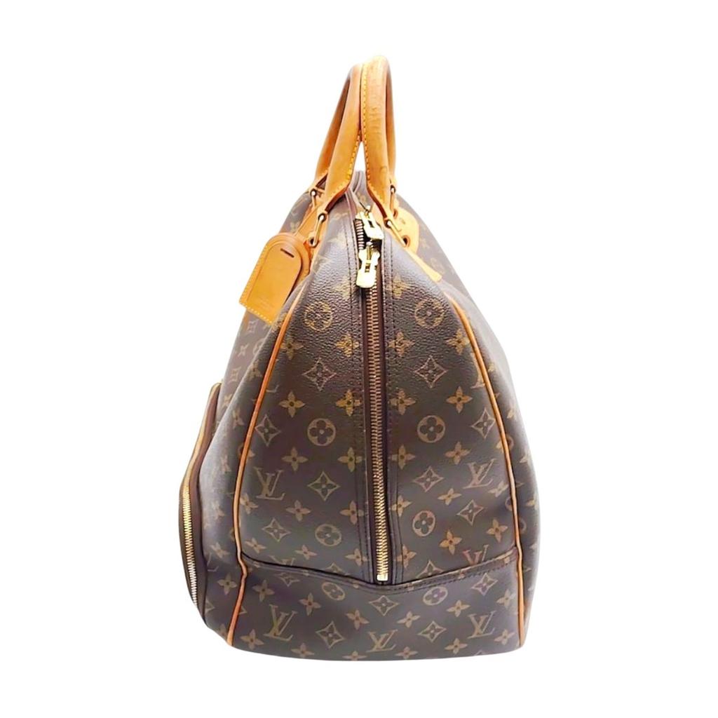 LOUIS VUITTON Monogram Evasion Boston bag Monogram canvas Brown unisex M41443 Used