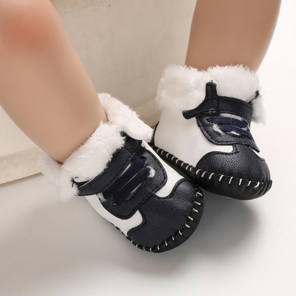 Baby Snow Boots for 0-12 Months Boys Girls Soft Lined Warm Winter Shoes