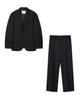 TNGT [Set] Wool-Blend Comfort Jacket&Semi-Wide Pants (Black) 0Tpa6F105Bk
