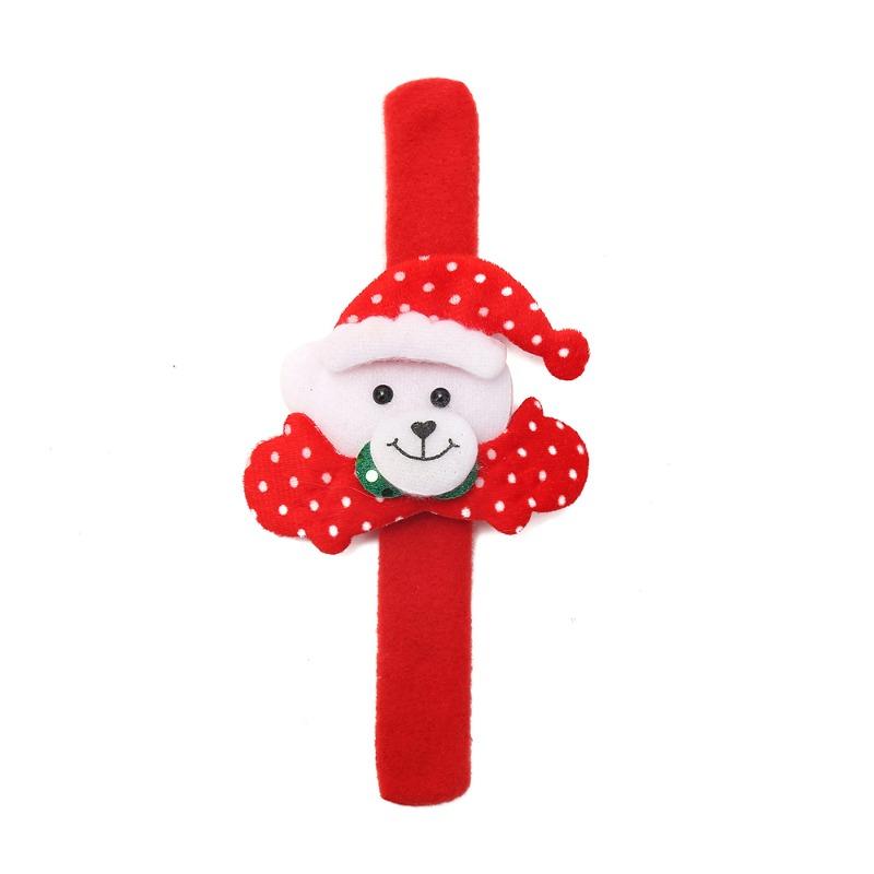 Cartoon Christmas Slap Bracelet Toy Kids Party Favor Santa Claus Snowman Reindeer Children Kid Wristband 2025 Xmas Gift New Year