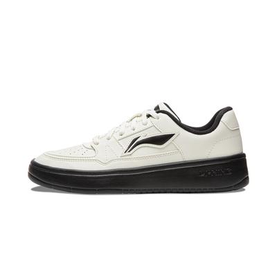Li Ning January 1.0 Abrasion Resistant Lightweight Breathable Height Increasing Low Top Skateboard Shoes Women's Black AGCV492-5