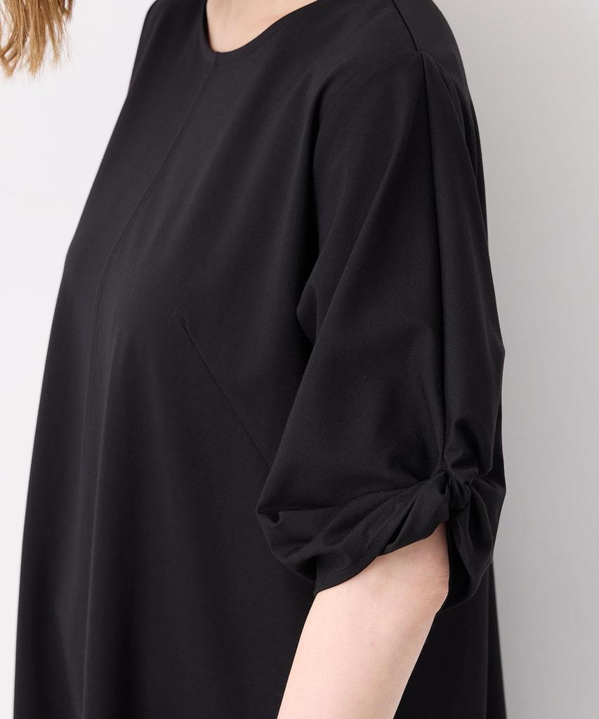 Petit Honfleur Twisted Sleeve Kanoko Dress Black Women's 525217,