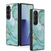 Watercolor Marble Case For Samsung Galaxy Z Fold 8 Ultra 7 6 5 Fold8 Fold7 Fold6 Luxury Leather Skin Hard Folding Phone Cover
