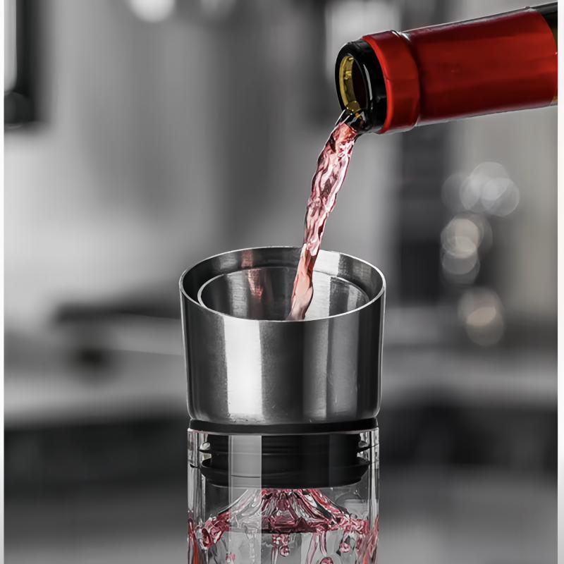 1500ML Iceberg Whisky Wine Decanter Handmade Lead-free Crystal Wine Pourer Carafe Thickened Wine Dispenser Pot Bar Accessories