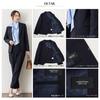 Pantsuit Collarless Tapered Business Ceremonial Suit Set, Jacket, Washable, Odor-Eliminating Tape, Pants, Suit, (LL, 2021102013A07)