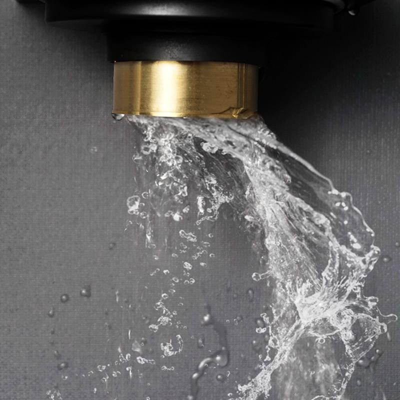 Badezimmer Wasser Bodenablauf Messing Matt Gebürstet Schwarzgold Roségold mit Filter 100x100 für Duschraum Küche