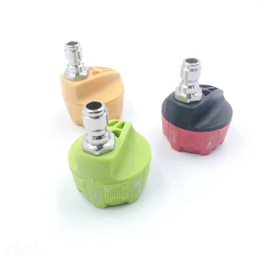 6-in-1-Hochdruckreinigerdüsen mit 1/4-Zoll-Schnellanschluss, 0,15,25 und 40 Grad drehbare Düsenspitze zum Bewässern, Spülen und Seifengießen