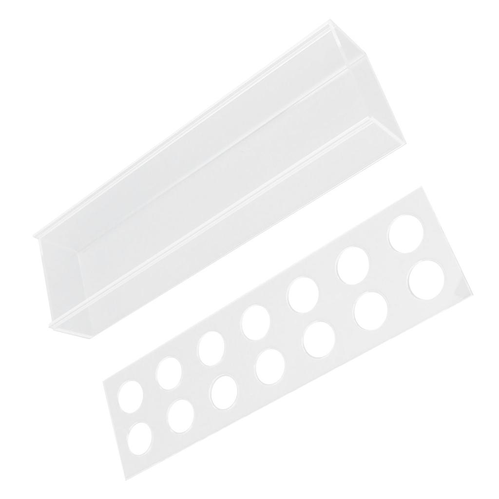 Vază acrilică transparentă, dreptunghiulară, elegantă, pentru piesa centrală, vază de flori pentru decorul casei, nuntă, petrecere, 14