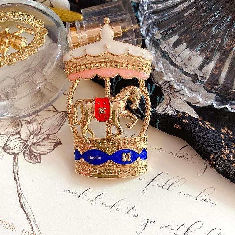 Vintage Retro Enamel Carousel Brooch - Exquisite Temperament Pin