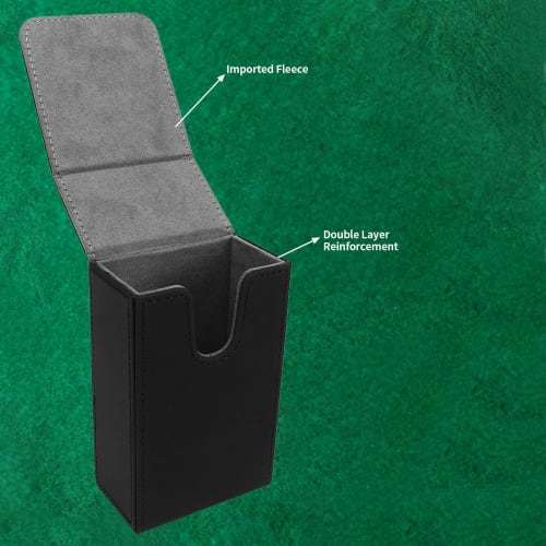 PU Leather Tarot Card Box, Tarot Card Storage Case, Tarot Card Case, Tarot Card Holder (Black)