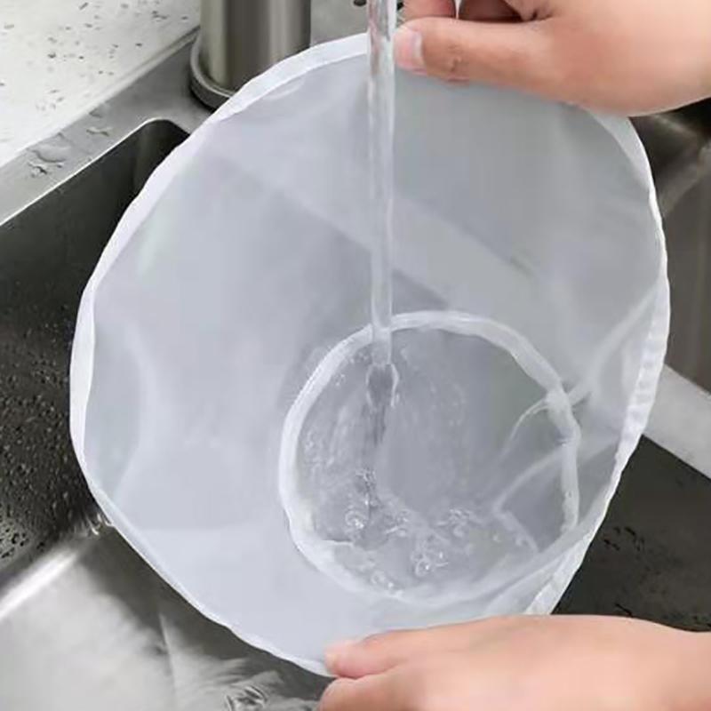Soybean Filter Net Bag Nylon Liquid Filter Net Milk Coffee Filter Net Bag Reusable Fine Mesh Squeeze Strainer Bag Kitchen Tool