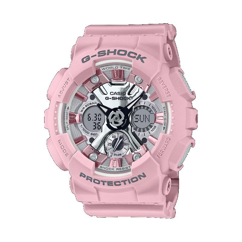 

Casio Men s Resin 200M Water Resistant Digital Shock Resistant Quartz Watch GMA-S120NP-4A красный