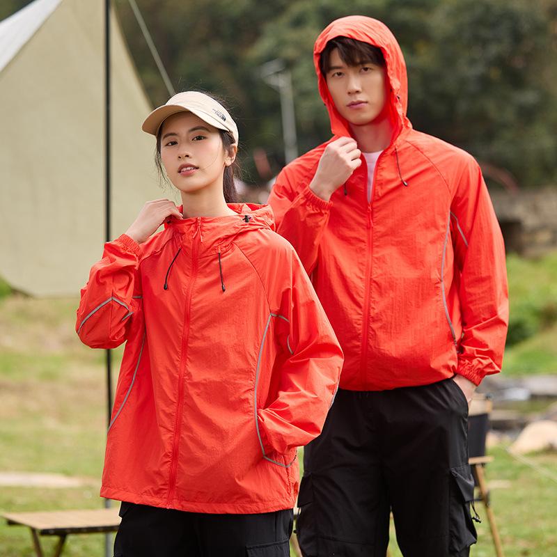 1A antibacterial outdoor sunscreen clothing men's and women's summer thin breathable anti-ultraviolet fishing clothing sunscreen jacket