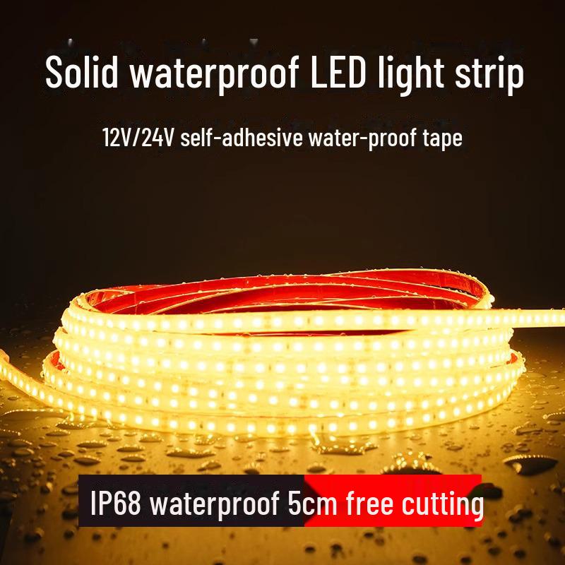 Flexible Outdoor Waterproof LED Atmosphere Light Strip (Self-Adhesive, Round Top)