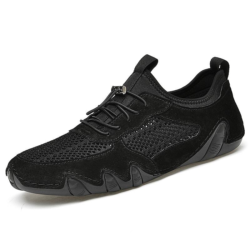 2021 Men's Summer Mesh Octopus Loafers: Breathable Slip-On Leather Casual Driving Shoes