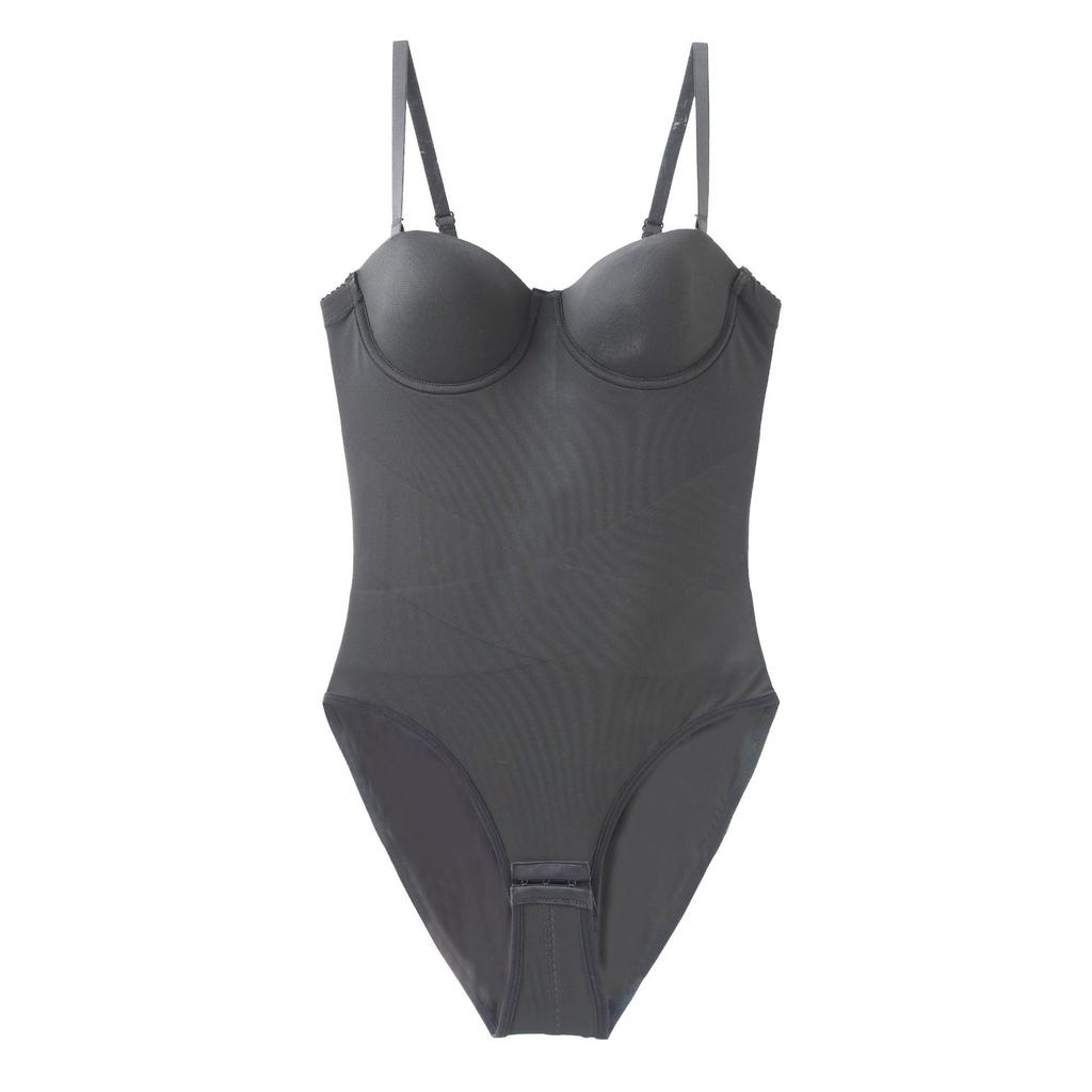 Bezešvý body shapewear pro plnoštíhlé s kosticovou podprsenkou, kontrola bříška a zúžení pasu pro společenské šaty, celotělový body shapewear pro ženy