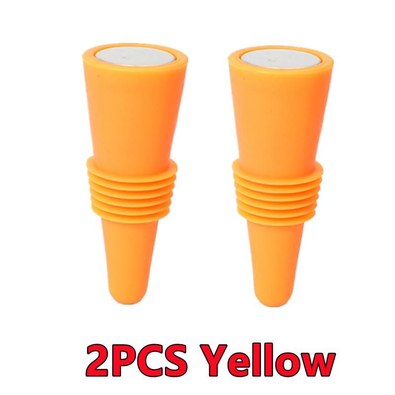 New 6/2/1PC Silicone Wine Bottle Stopper Set Whiskey Leak Proof Beer Champagne Bottle Cap Closer Wine Cork Lid Bar Accessories