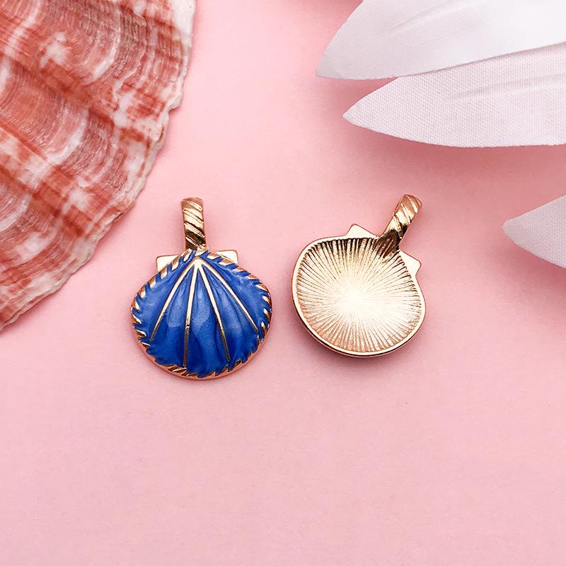 Cute Cartoon Mermaid Starfish Drip Oil Pendant Charm for DIY Bracelets & Necklaces