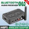 Bluetooth 6.0 Ses Alıcısı 3.5mm AUX RCA Mikrofonlu HIFI Stereo Kablosuz Adaptör USB Flash Bellek Desteği Araç Hoparlörü Amfi İçin